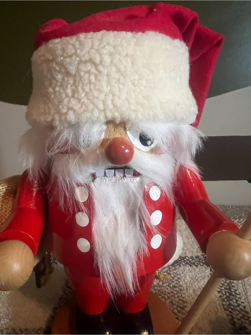 Steinbach Troll Santa Nutcracker Figurine with Faux Fur Hat - Model S1505 - Picture 2 of 9